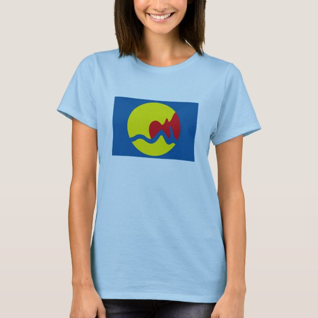 T-shirt da bandeira de Grand Rapids (Frente)