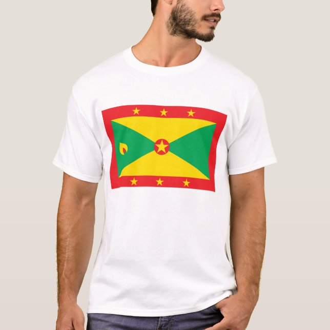 T-shirt da bandeira de Grenada (Frente)