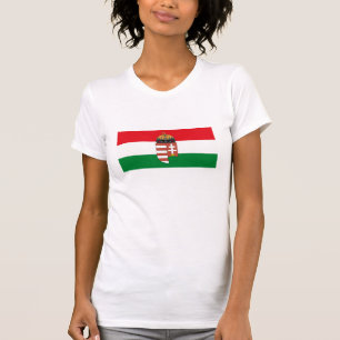 T-shirt da bandeira de Hungria
