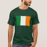 T-shirt da bandeira de Ireland<br><div class="desc">Estes são nossos produtos da bandeira de Ireland. Mostre fora seu orgulho irlandês com estes artigos customizáveis da roupa. Sabido como o tricolour,  o verde representa a comunidade católica,  o oragne representa a comunidade do protestante,  e o branco representa a paz.</div>