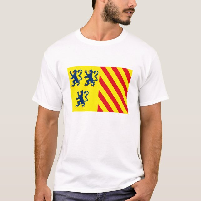 T-shirt da bandeira de Limousin (Frente)