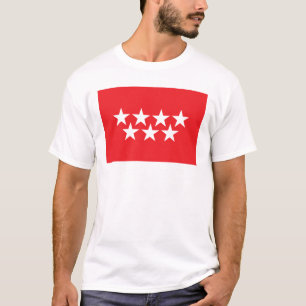 T-shirt da bandeira de Madrid