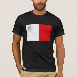 T-shirt da bandeira de Malta