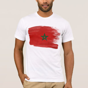 T-shirt da bandeira de Marrocos