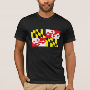 T-shirt da bandeira de Maryland
