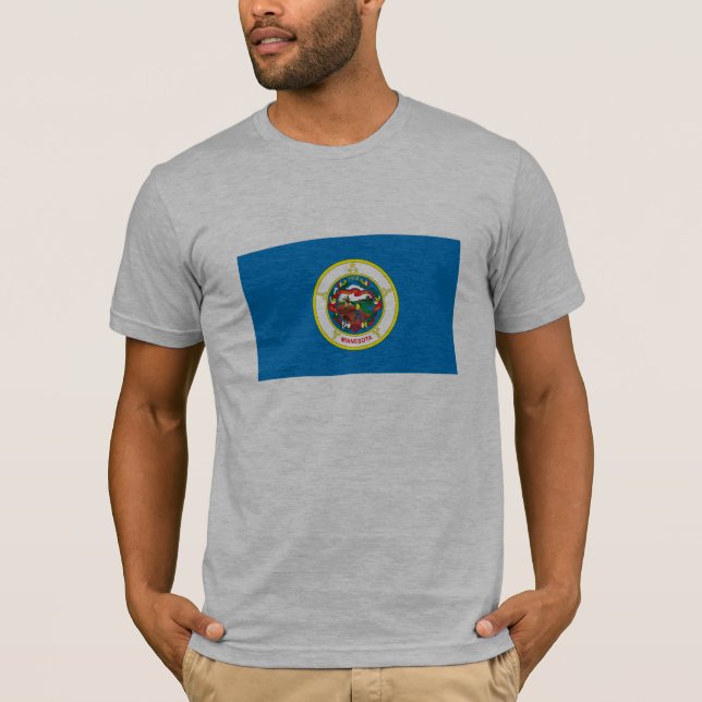 T-shirt da bandeira de Minnesota (Frente)