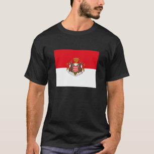 T-shirt da bandeira de Monaco