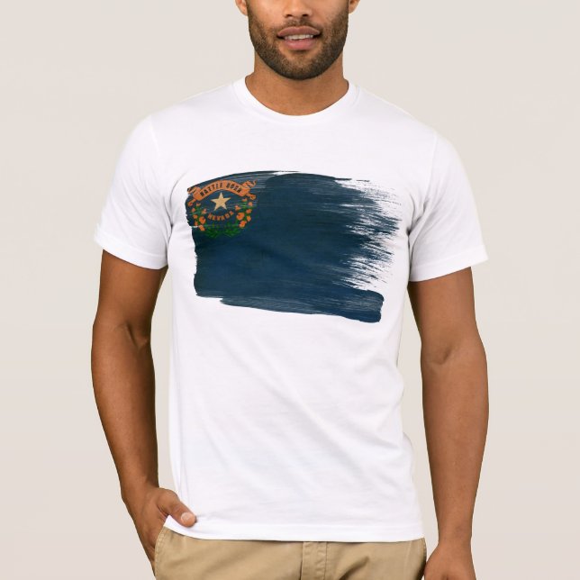T-shirt da bandeira de Nevada (Frente)