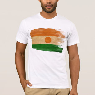 T-shirt da bandeira de Niger