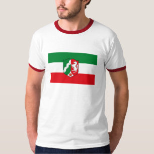 T-shirt da bandeira de Nordrhein Westfalen