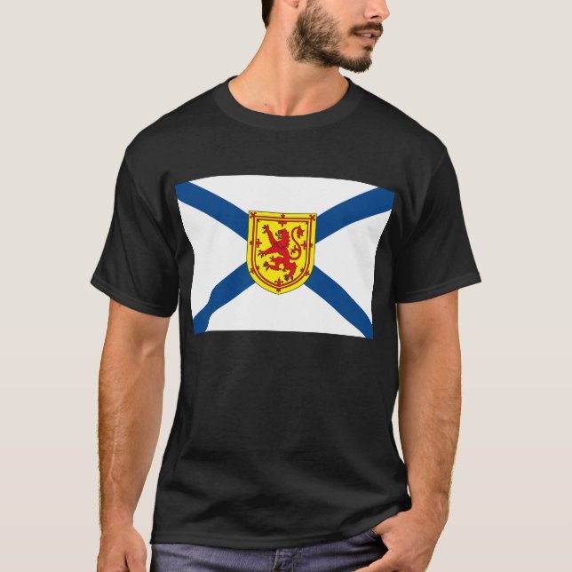 T-shirt da bandeira de Nova Escócia (Frente)