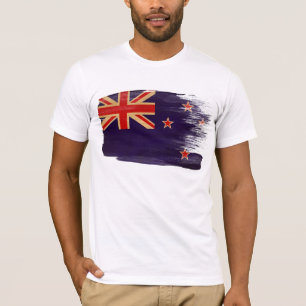 T-shirt da bandeira de Nova Zelândia