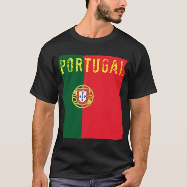 T-shirt da bandeira de Portugal (Frente)