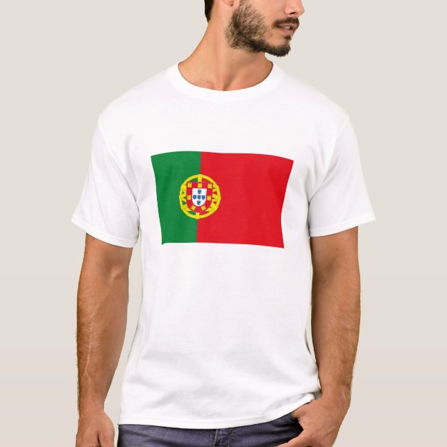 T-shirt da bandeira de Portugal (Frente)