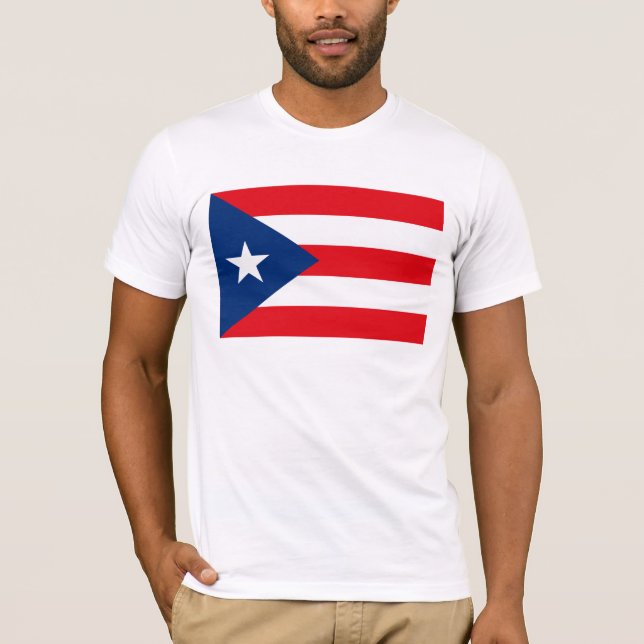 T-shirt da bandeira de Puerto Rico (Frente)