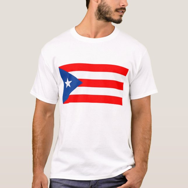 T-shirt da bandeira de Puerto Rico (Frente)
