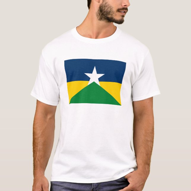 T-shirt da bandeira de Rondonia (Frente)