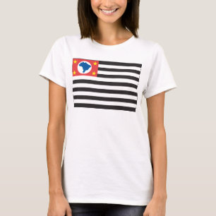 T-shirt da bandeira de Sao Paulo