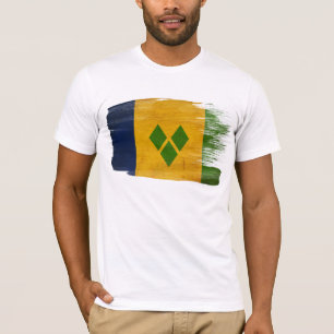 T-shirt da bandeira de São Vicente e Granadinas