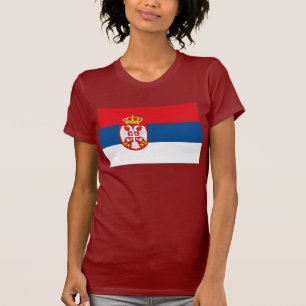 T-shirt da bandeira de Serbia