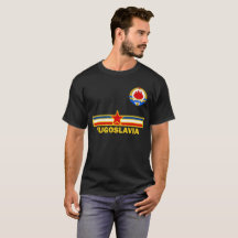 T-shirt da bandeira de SFRJ Jugoslávia