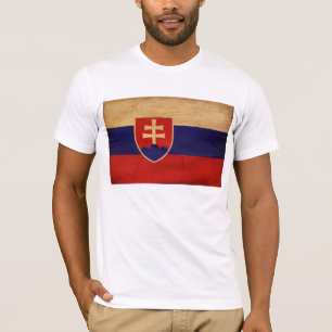 T-shirt da bandeira de Slovakia
