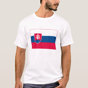 T-shirt da bandeira de Slovakia