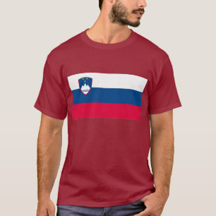 T-shirt da bandeira de Slovenia