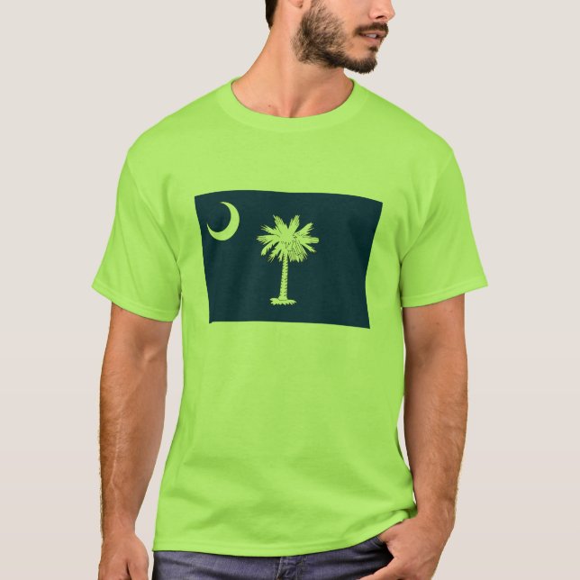 T-shirt da bandeira de South Carolina (Frente)