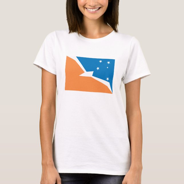 T-shirt da bandeira de Terra do Fogo (Frente)