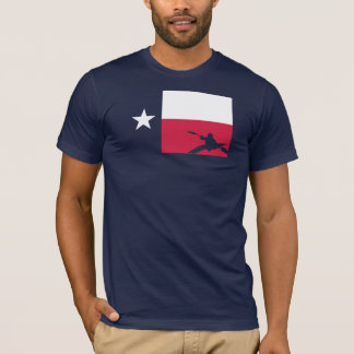 T-shirt da bandeira de Texas - caiaque