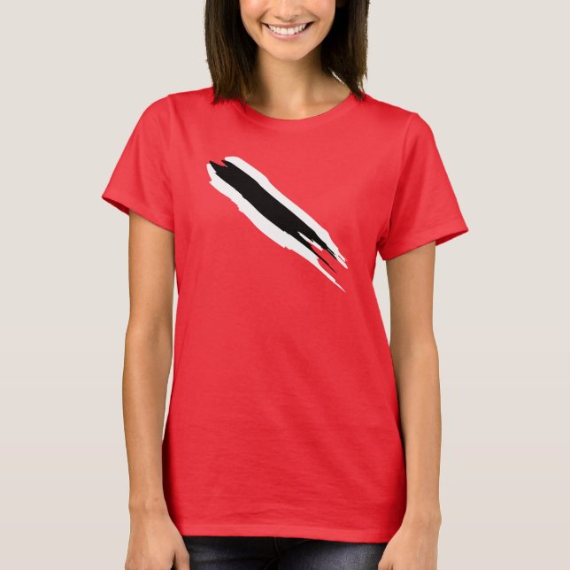 T-shirt da bandeira de Trinbago (mulheres) (Frente)