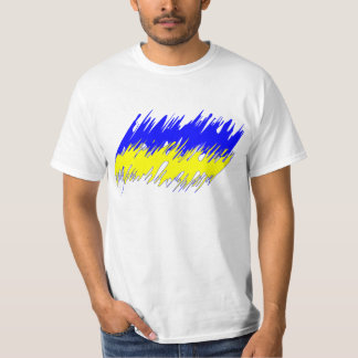 T-shirt da bandeira de Ucrânia