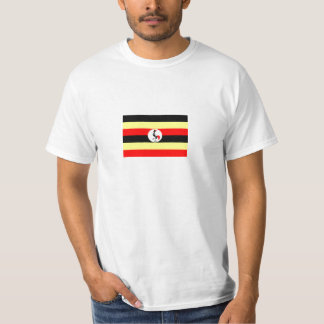 T-shirt da bandeira de Uganda