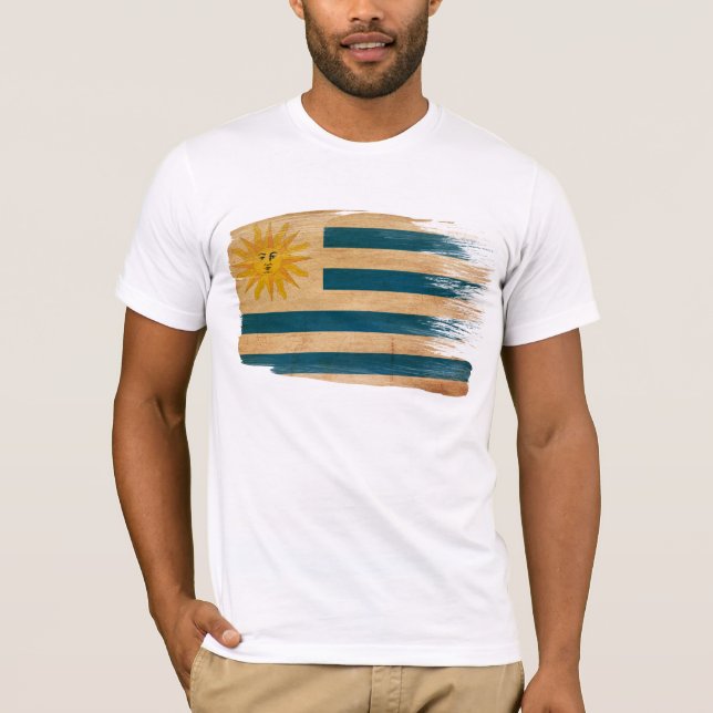 T-shirt da bandeira de Uruguai (Frente)