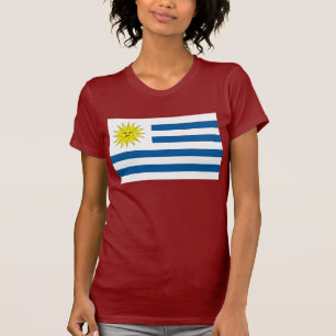 T-shirt da bandeira de Uruguai