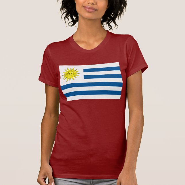 T-shirt da bandeira de Uruguai (Frente)