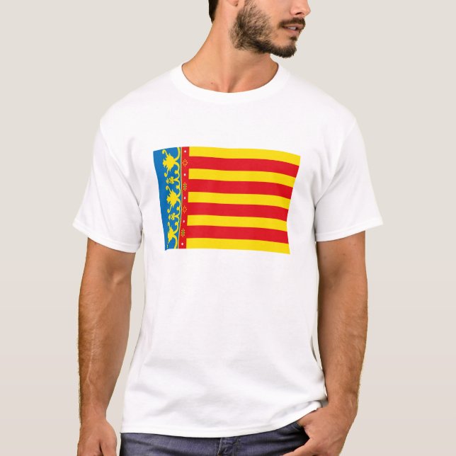 T-shirt da bandeira de Valência (Frente)