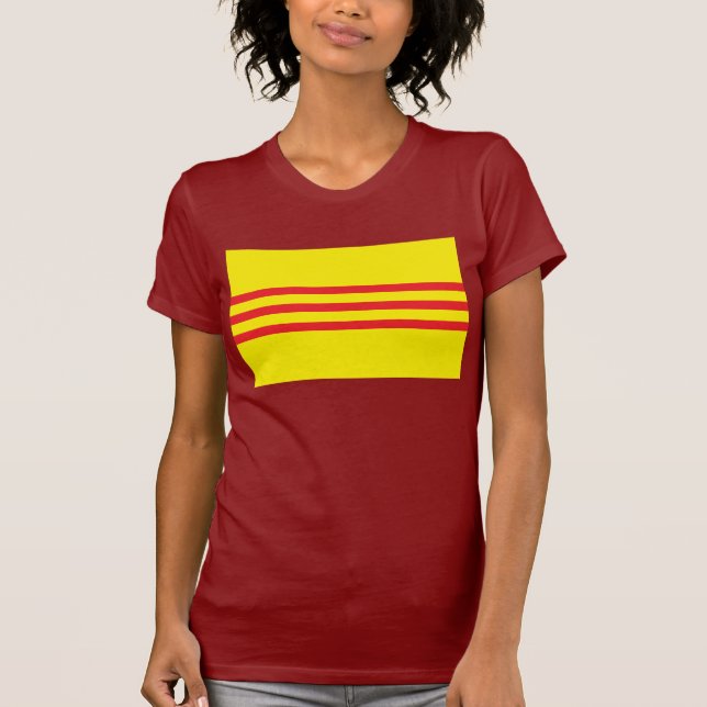 T-shirt da bandeira de Vietnam sul (Frente)