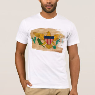 T-shirt da bandeira de Virgin Islands