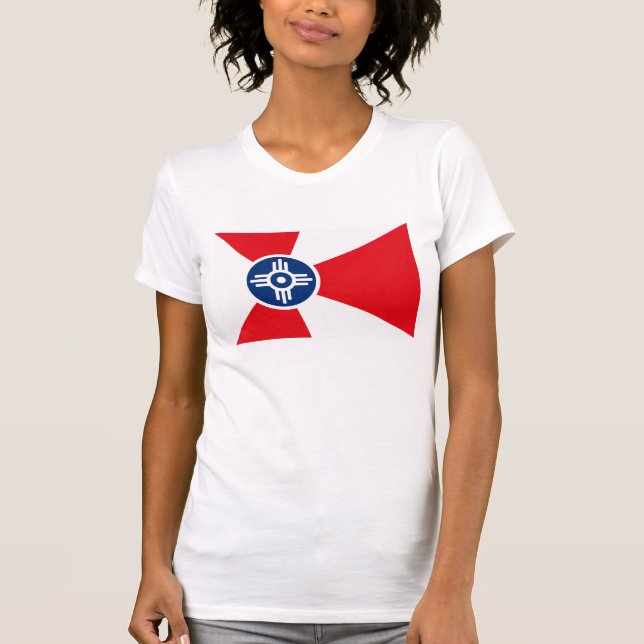 T-shirt da bandeira de Wichita (Frente)