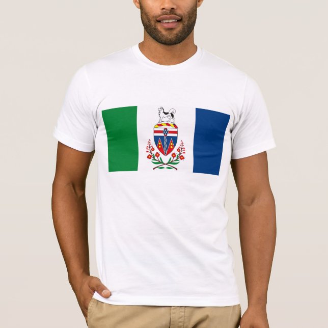 T-shirt da bandeira de Yukon (Frente)