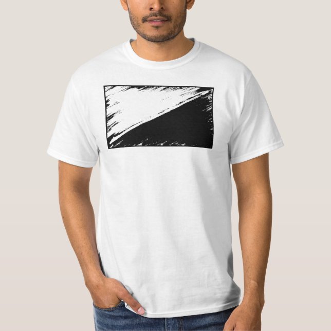 t-shirt da bandeira do Anarcho-pacifismo (Frente)