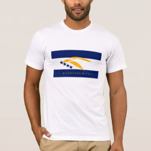 T-shirt da bandeira do atol de Johnston