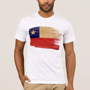 T-shirt da bandeira do Chile