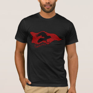 T-shirt da bandeira do corvo de Landwaster