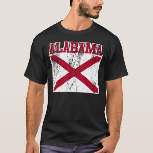 T-shirt da bandeira do estado de Alabama