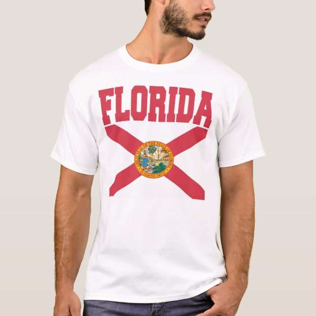 T-shirt da bandeira do estado de Florida (Frente)