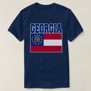 T-shirt da bandeira do estado de Geórgia