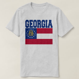 T-shirt da bandeira do estado de Geórgia